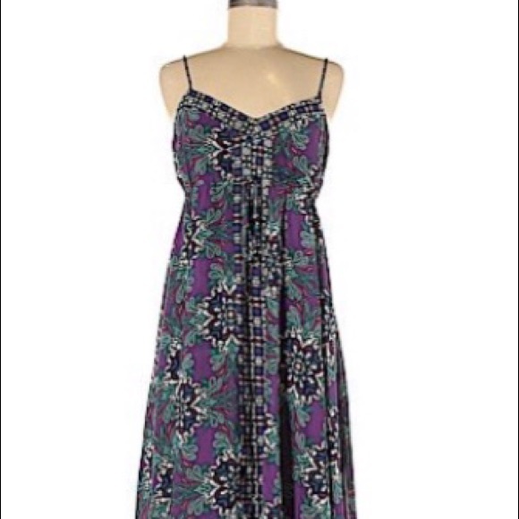 purple bohemian dress